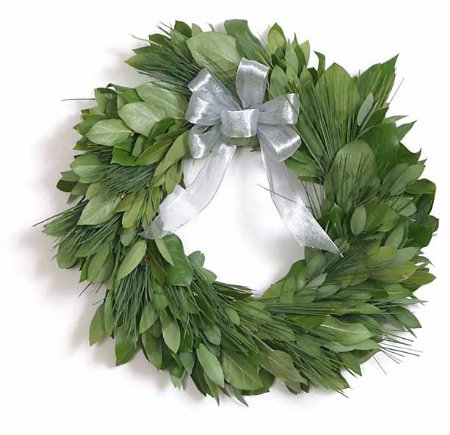 20"Organic Wild Myrtle and Long Needle Pine Wreath